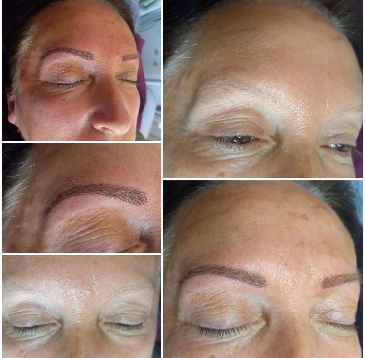 Permanentní makeup obočí — před a po